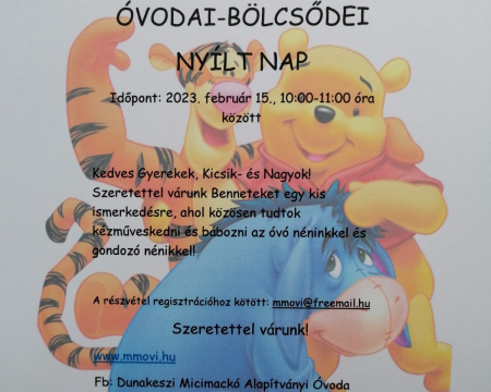 MICIMACKÓ NYÍLT NAP /+3670-70101896